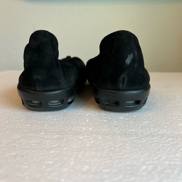 Cole Haan Black Suede Loafers Flats Tassels on Square Toe Air Brogan Size 10 AA - Picture 6 of 11